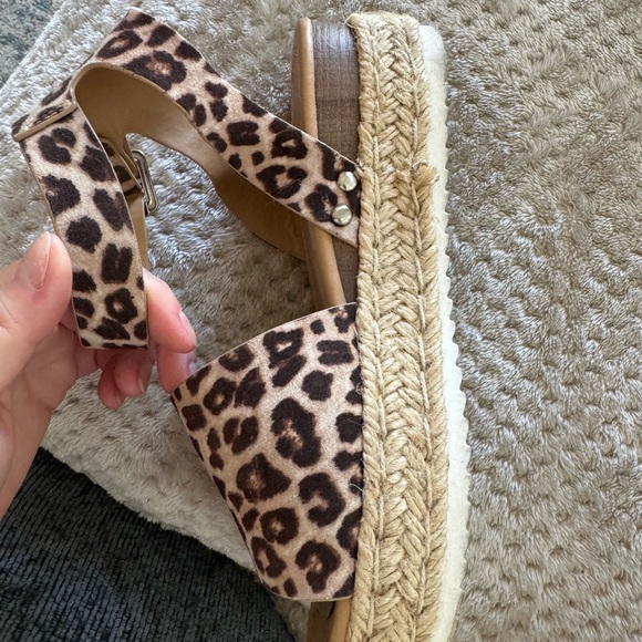 Soda Leopard Print Espadrille Sandals, Size 8.5 - Picture 5 of 12